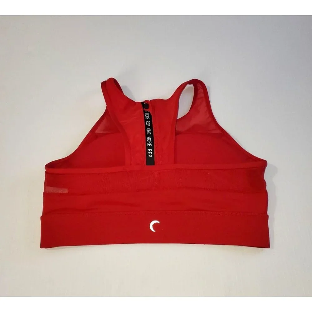 ZYIA Active Women's Red All Star Sports Bra High Impact Size Medium 1178 - Picture 5 of 10